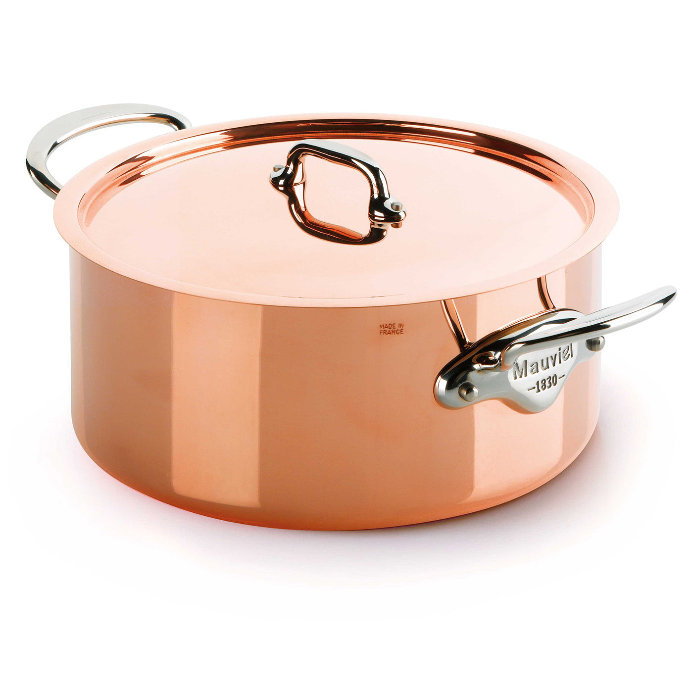 Mauviel M’Heritage M’150s 6.4 qt. Stewpan & Lid Cast Stainless Handle Fashion