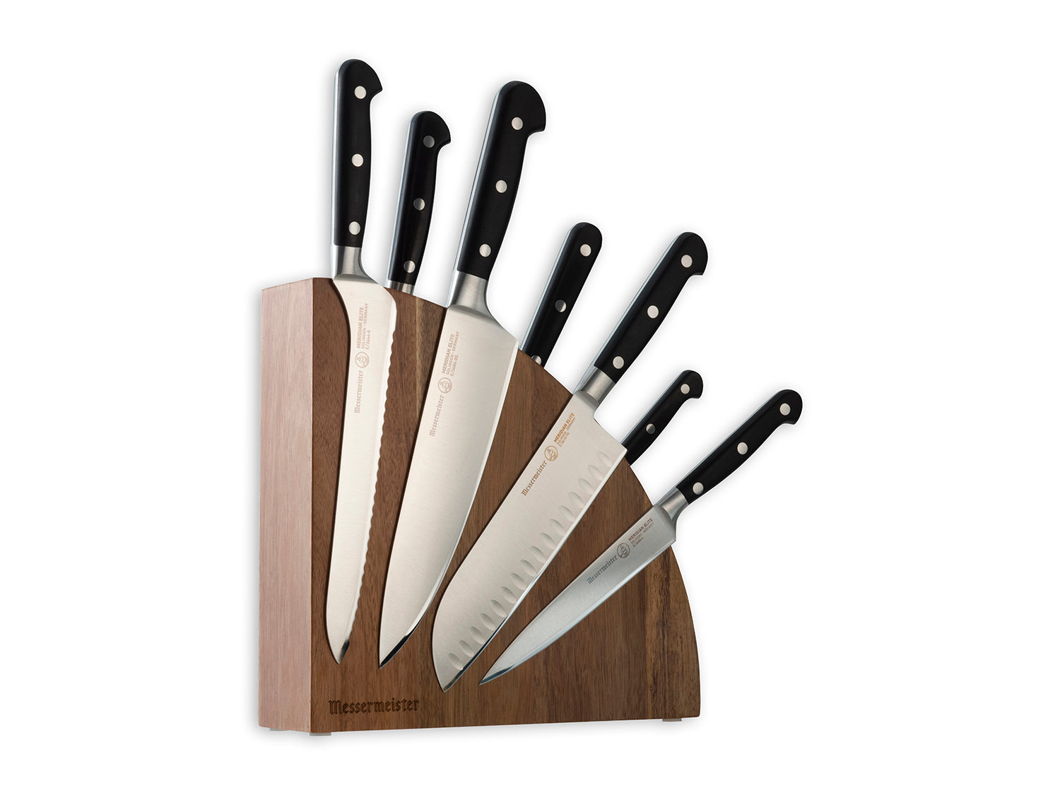 Messermeister Meridian Elite 9 Piece Essential Knife Block Set Supply