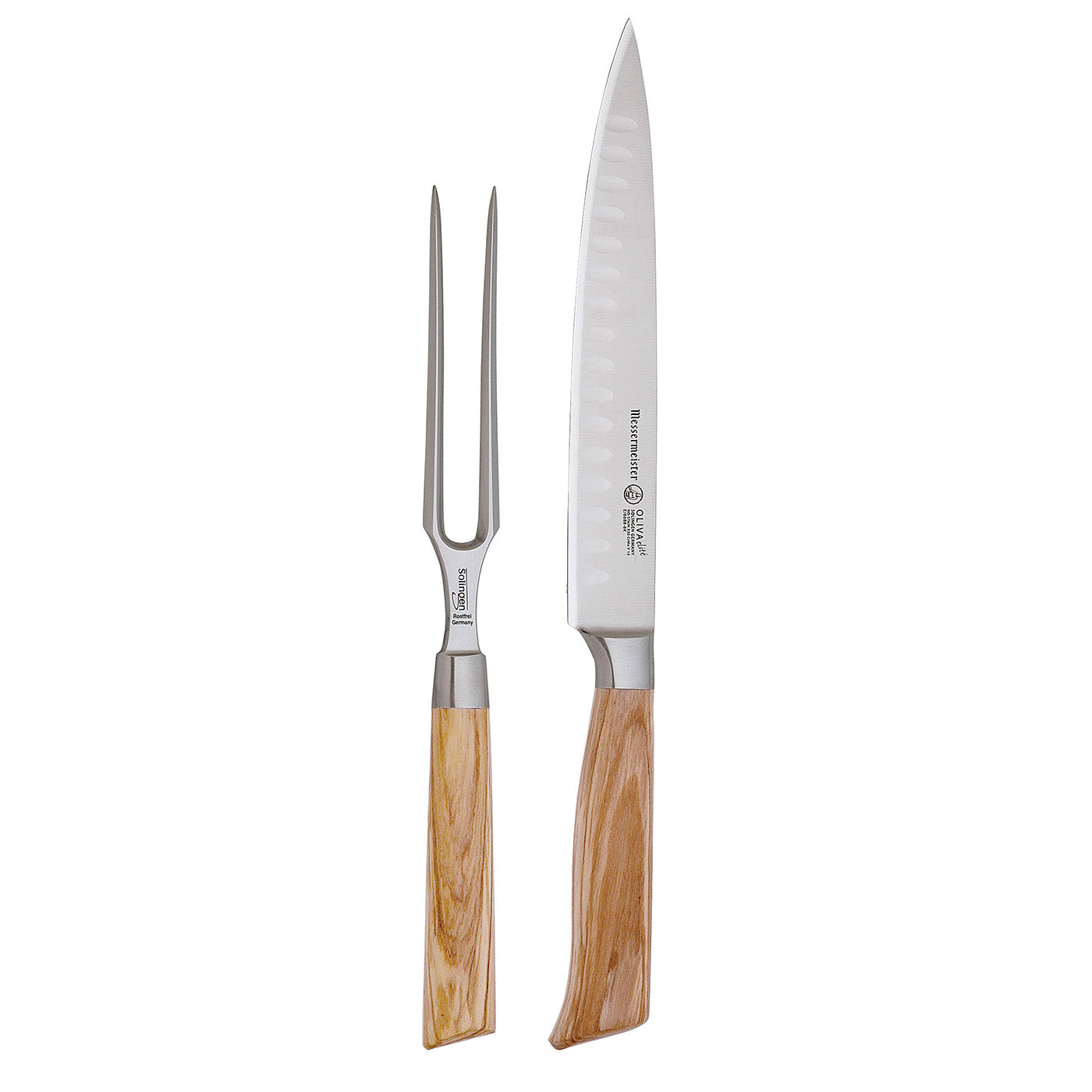 Messermeister Oliva Elite 2 Piece Kullenschliff Carving Set Online now