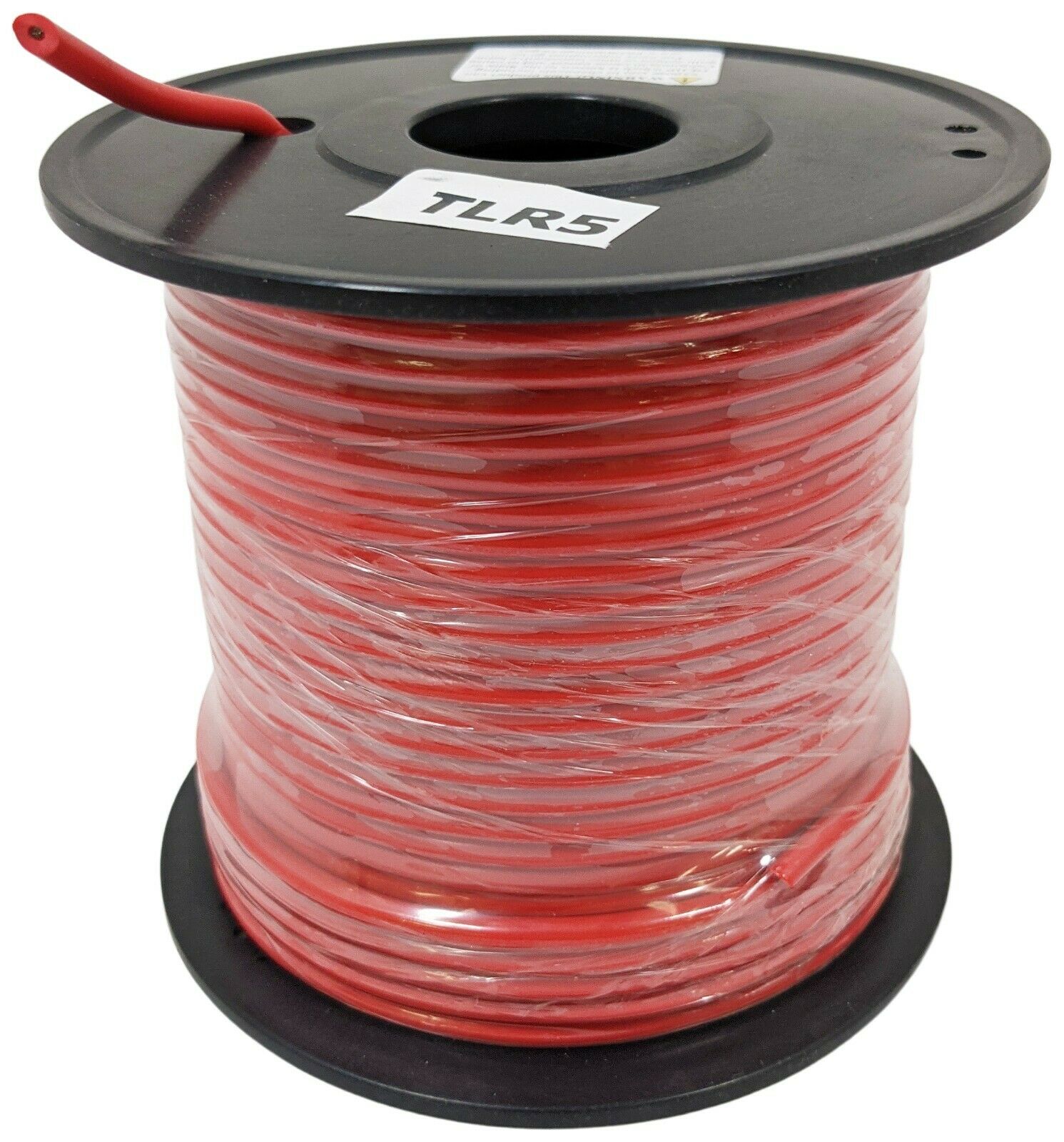 100 Feet 18 Gauge Flexible Test Lead Wire, Rubber Insulated, Red Supply