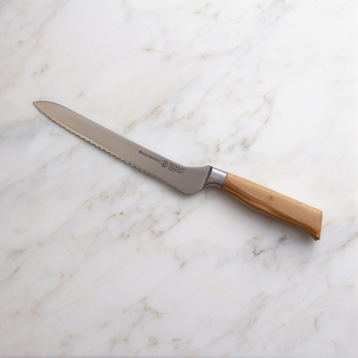 Messermeister Oliva Elite 8-Inch Scalloped Offset Knife Sale