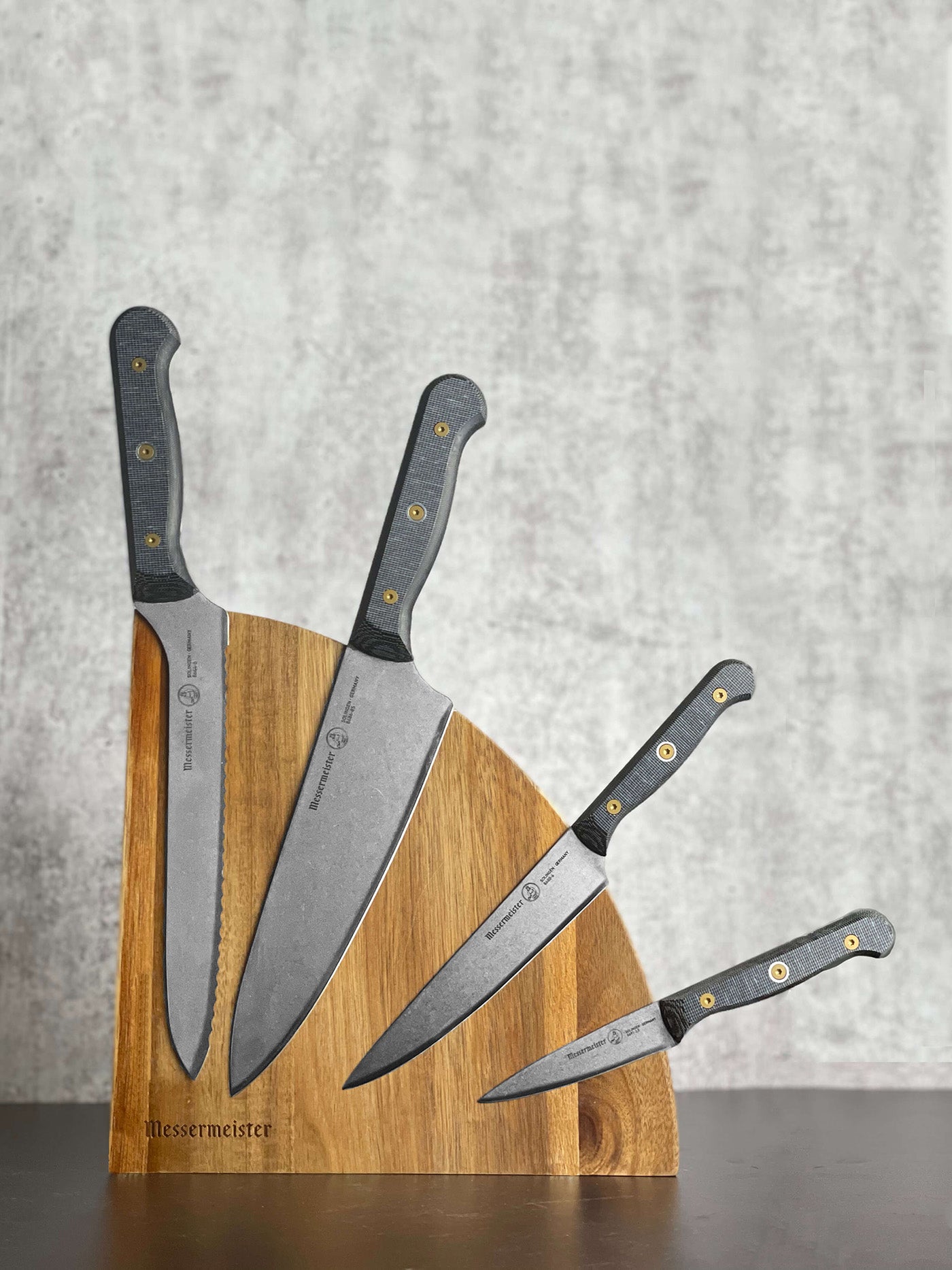 Messermeister Custom 5 Piece Magnet Knife Block Set Online now