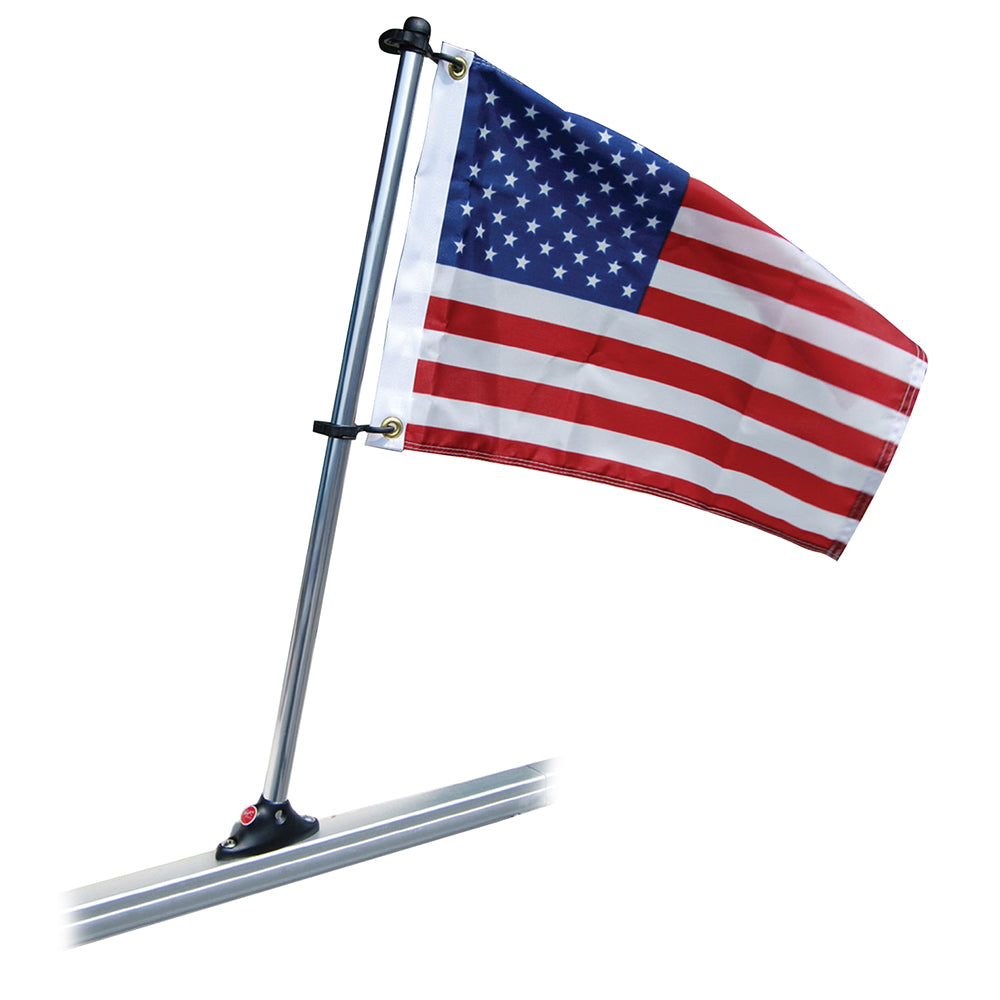 Taylor Made Pontoon 30″ Flag Pole Mount & 16″ x 24″ US Flag [922] Online Sale