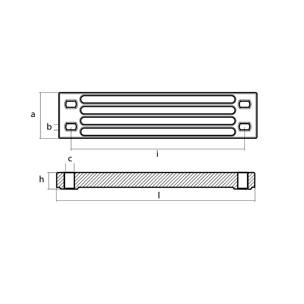 Tecnoseal Aluminum Yamaha Bar Anode f/Engine Bracket [01112-1AL] Sale