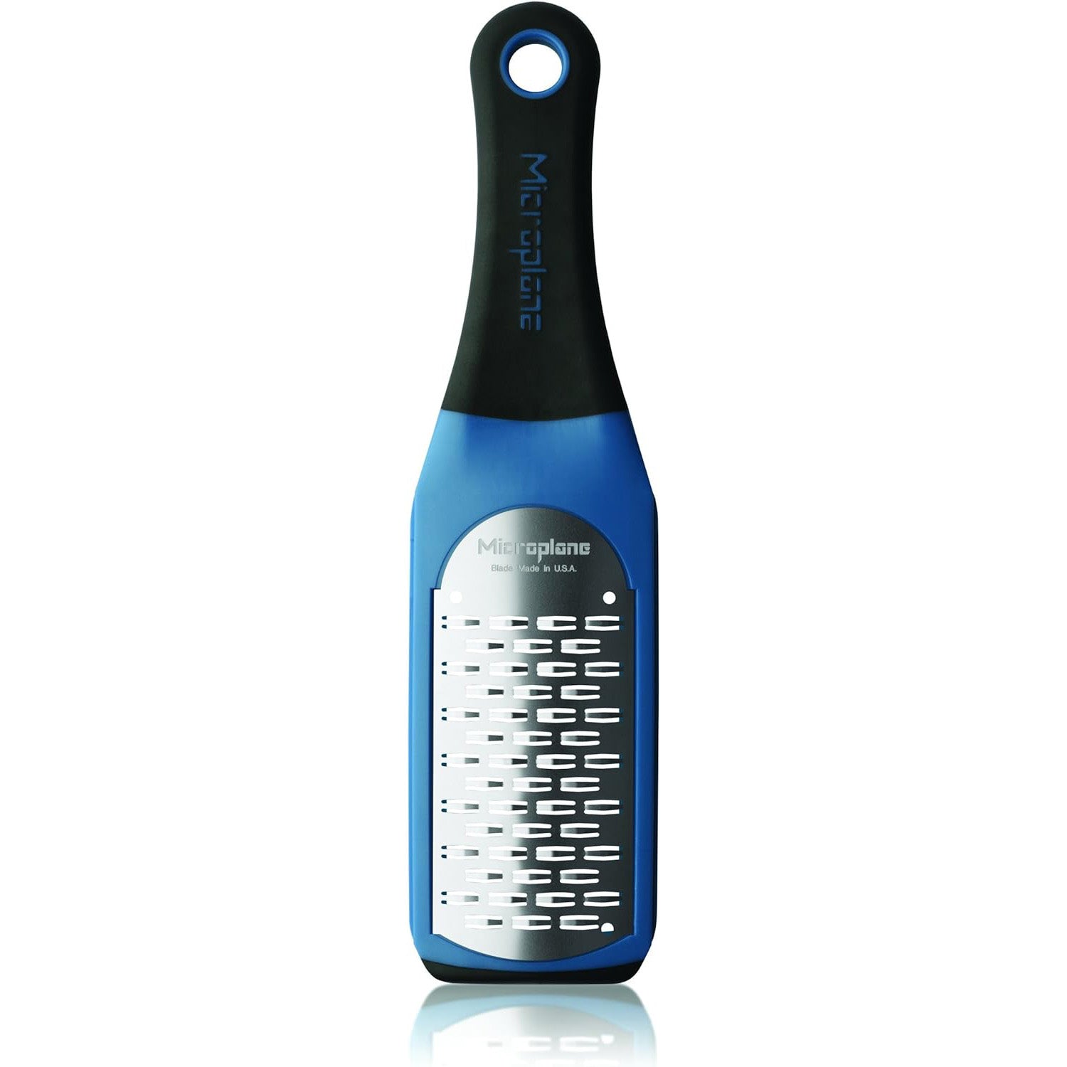Microplane Artisan Series Medium Ribbon Cheese Grater and Zester, Blue Hot on Sale