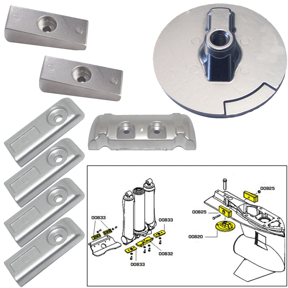 Tecnoseal Anode Kit w/Hardware – Mercury Verado 6 – Magnesium [20816MG] Hot on Sale