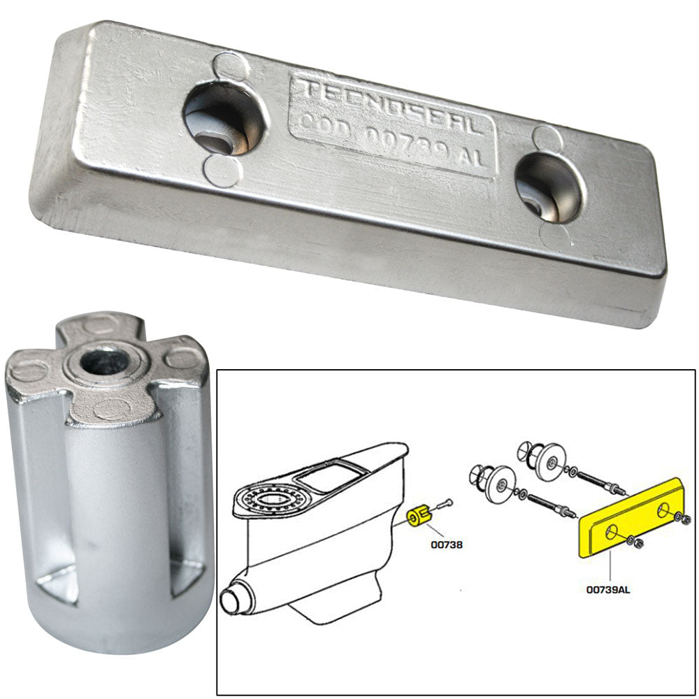 Tecnoseal Anode Kit – Volvo IPS – Zinc/Aluminum [20715] Online Sale