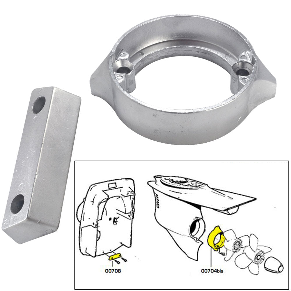 Tecnoseal Anode Kit w/Hardware – Volvo Duo-Prop 290 – Magnesium [20706MG] Sale
