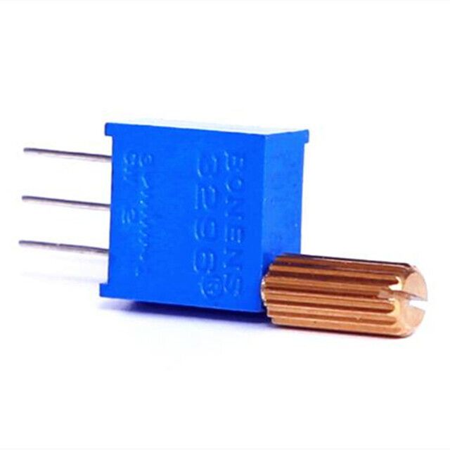 100K Ohms Trimmer Potentiometer Cermet With Long Handle, 3296W Seires Top Adjust on Sale