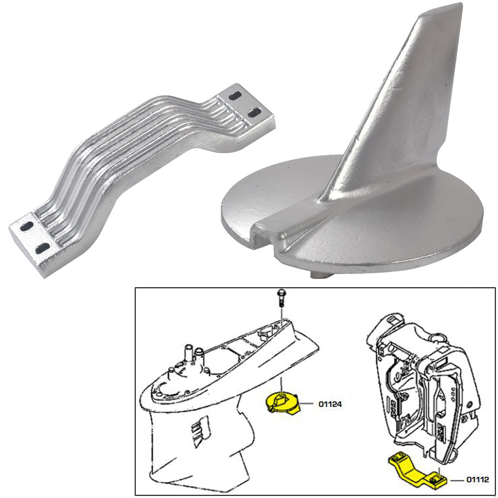 Tecnoseal Anode Kit – Yamaha 200-250HP – Zinc [21104] on Sale