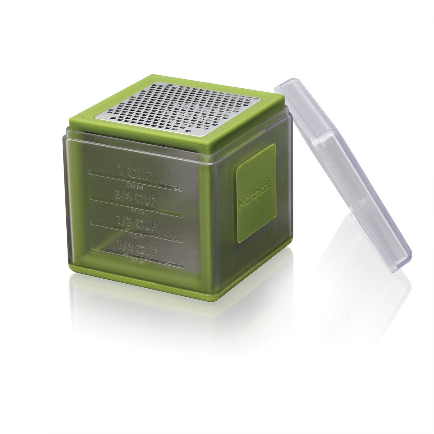 Microplane 3-in-1 Cube Grater with Fine, Ribbon, and Coarase Blades Online now