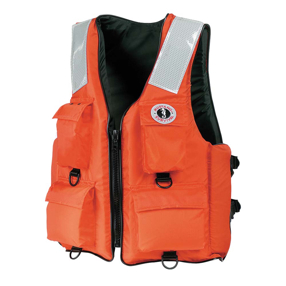 Mustang 4-Pocket Flotation Vest – Orange – XXXL – 7XL [MV3128T2-2-7XL-216] Sale