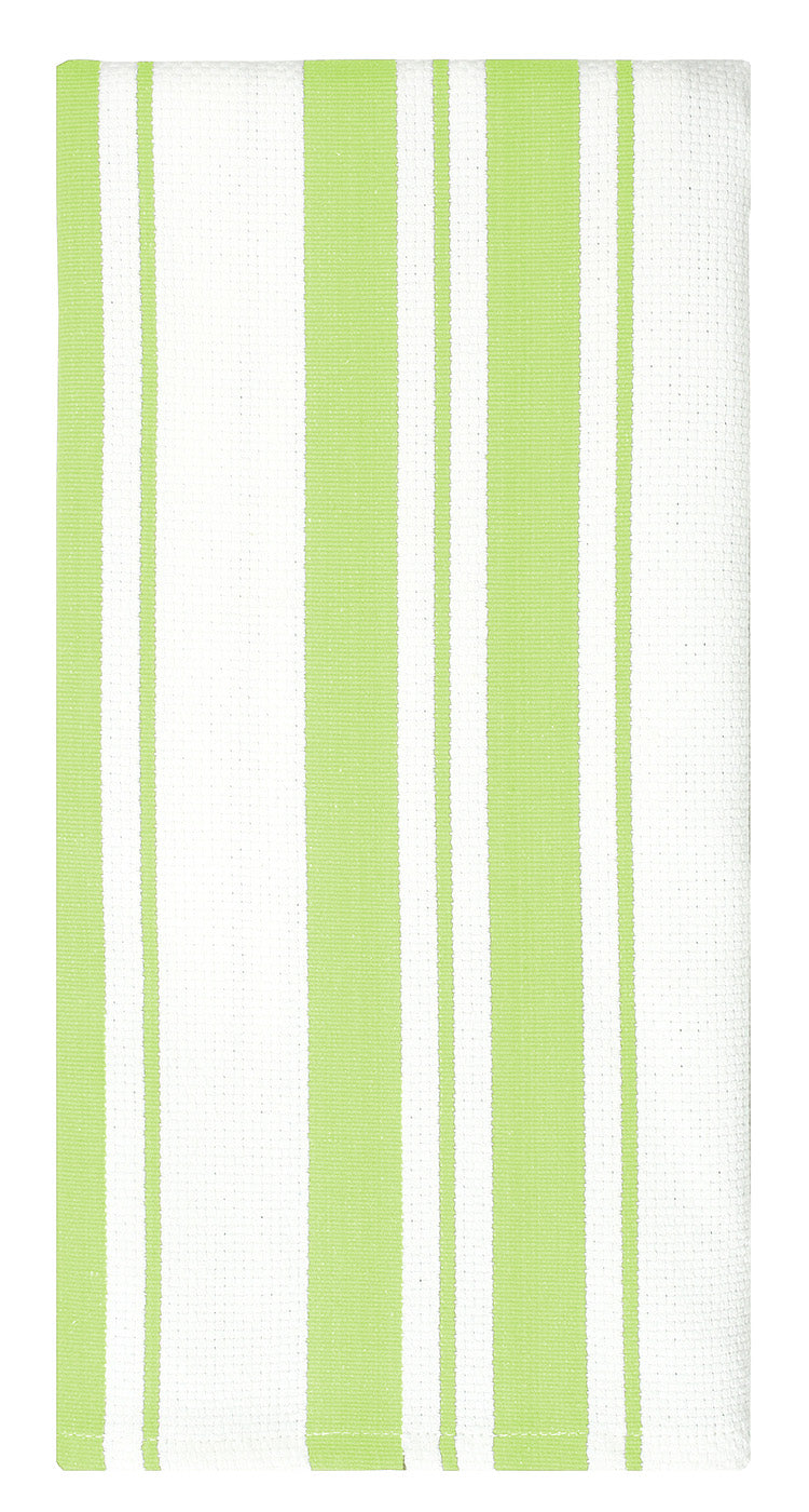 MU Kitchen 100% Cotton Basket Weave Stripe Dishtowel, 20 by 30-Inches on Sale