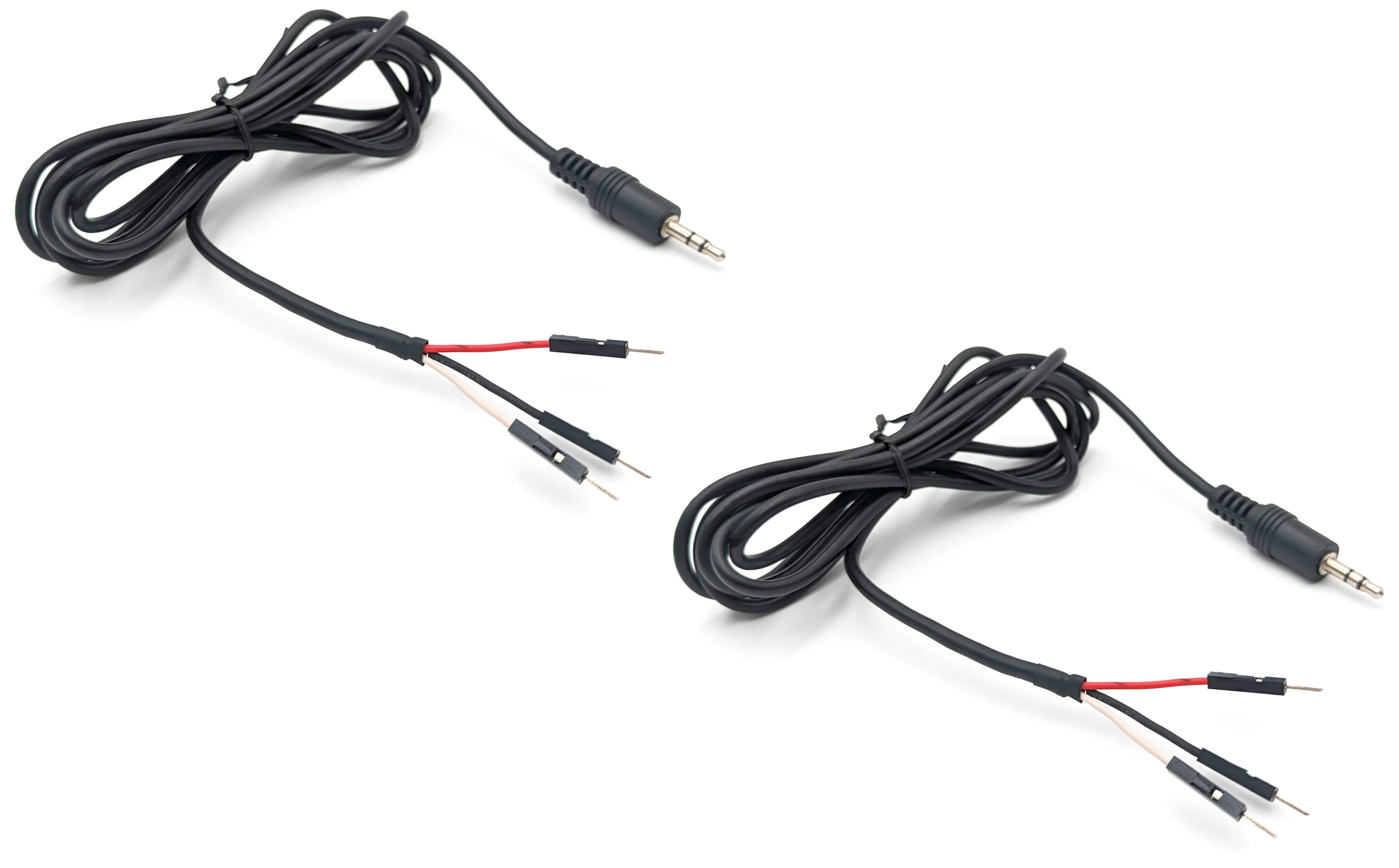 2 Pack 3.5mm Breakout Stereo Male Cable to 3x Dupont Male, 6 Feet Total Length Hot on Sale