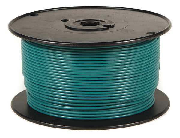18 Gauge Test Lead Wire, Rubber Insulated Beldon (Green, 1000 Feet) Supply