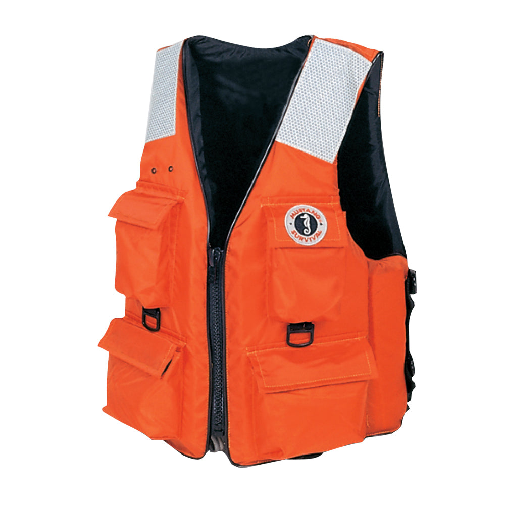 Mustang 4-Pocket Flotation Vest – Orange – XXL [MV3128T2-2-XXL-216] Hot on Sale