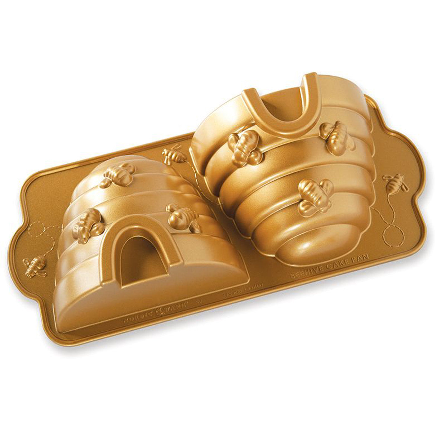 Nordic Ware Cast Aluminum Beehive Cake Pan, Gold Supply