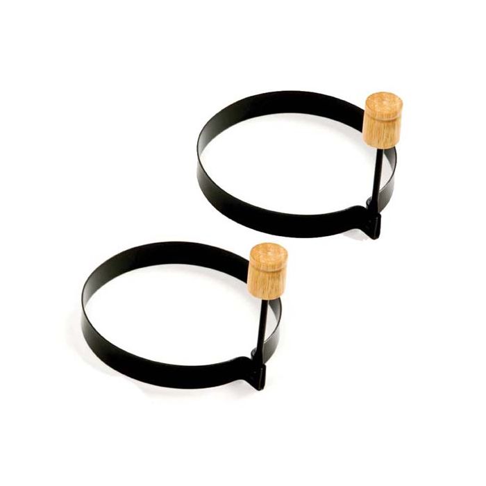 Norpro 4-Inch Nonstick Round Pancake and Egg Rings, Set of 2, Black Online now