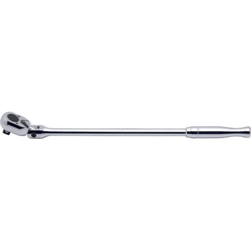 Ko-Ken 4774P-450 1/2 In Sq. Dr. Ratchet Handle 24 Teeth Flexible Head Length 450 mm Polished Handle Online Hot Sale
