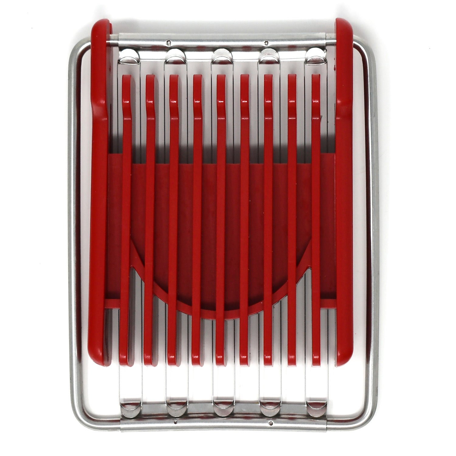 Norpro Dual Sided Flip N’ Slice Mushroom, Egg, Cheese, and Butter Slicer, Red Supply