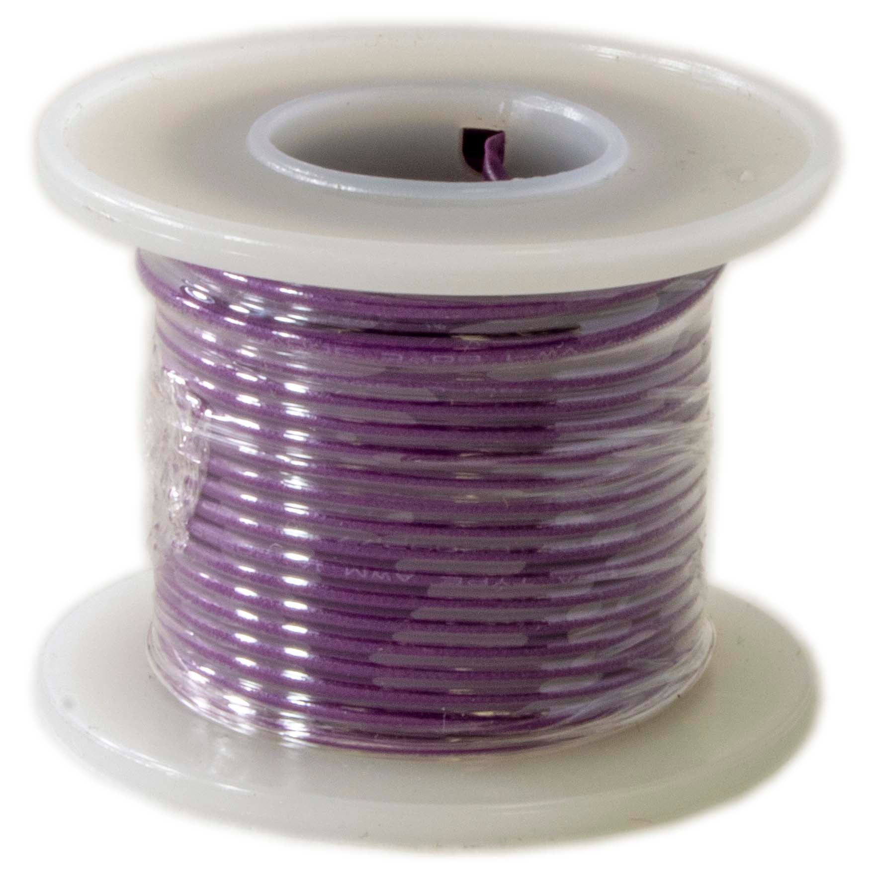 24 Gauge Stranded Hookup Wire (Purple, 1000 Feet), 300 Volts Online Sale