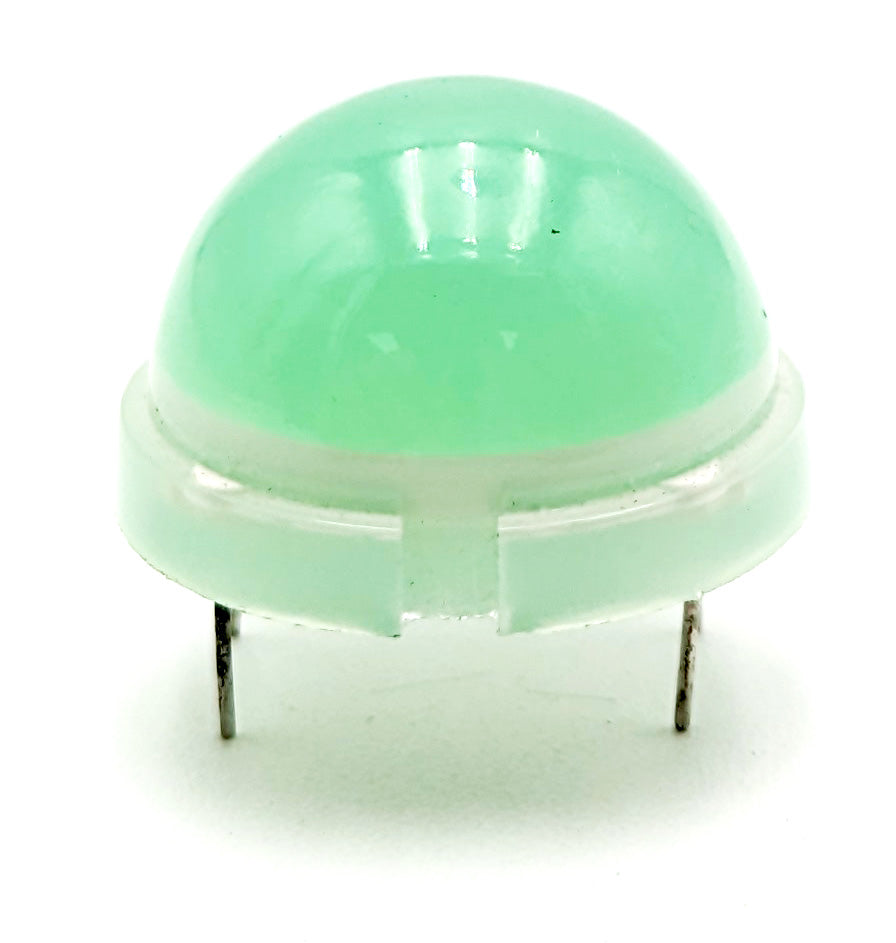 20mm Big Dome  LED, Green Color, 30–45 mcd Luminous Intensity, 4 Pin DIP Socket Supply