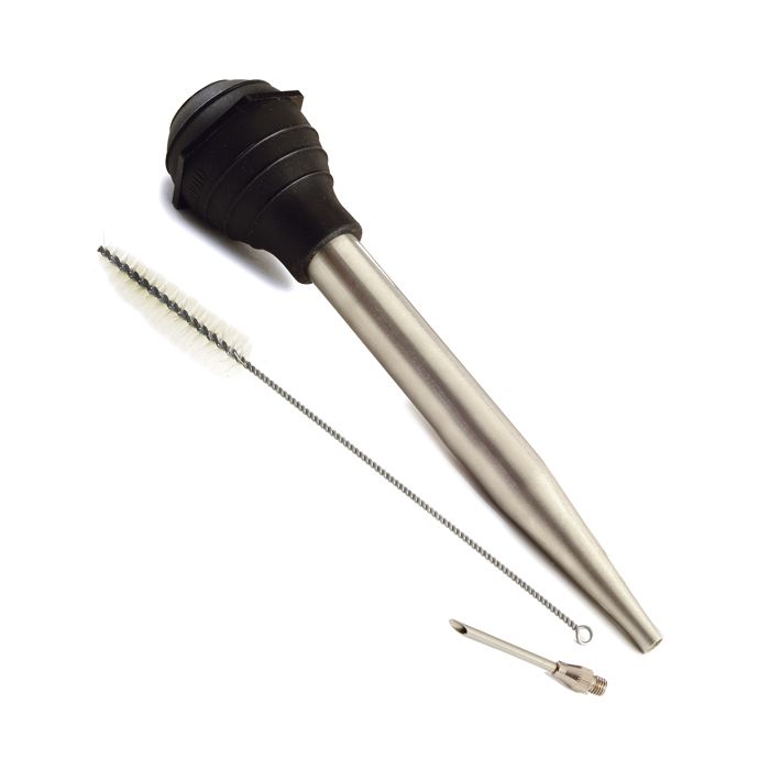 Norpro Deluxe Stainless Steel Baster with Meat Injector and Cleaning Brush Online
