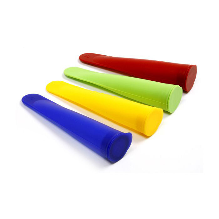 Norpro 4 Piece Silicone Ice Pop Maker Set, Assorted Colors Online Hot Sale