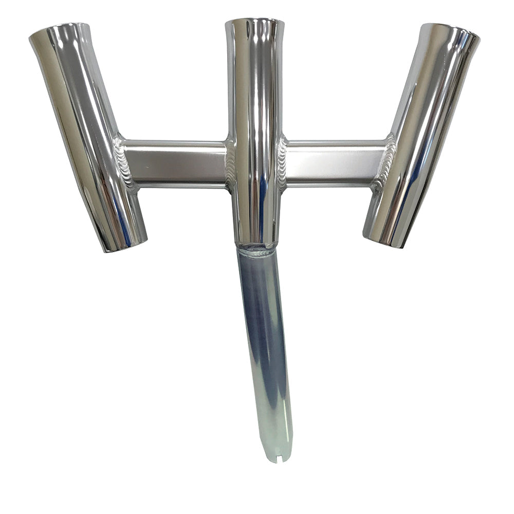 Tigress GS Trident Rod Holder – Bent Butt – Polished Aluminum [88160] Online