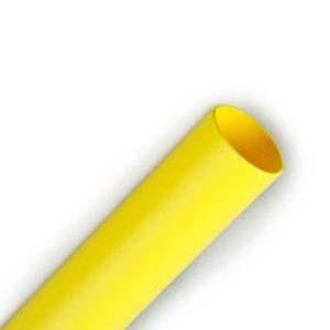 3M Polyolefin Shrink Tubing, 1/16″ Expanded I.D., 100 Feet Length, Yellow Fashion