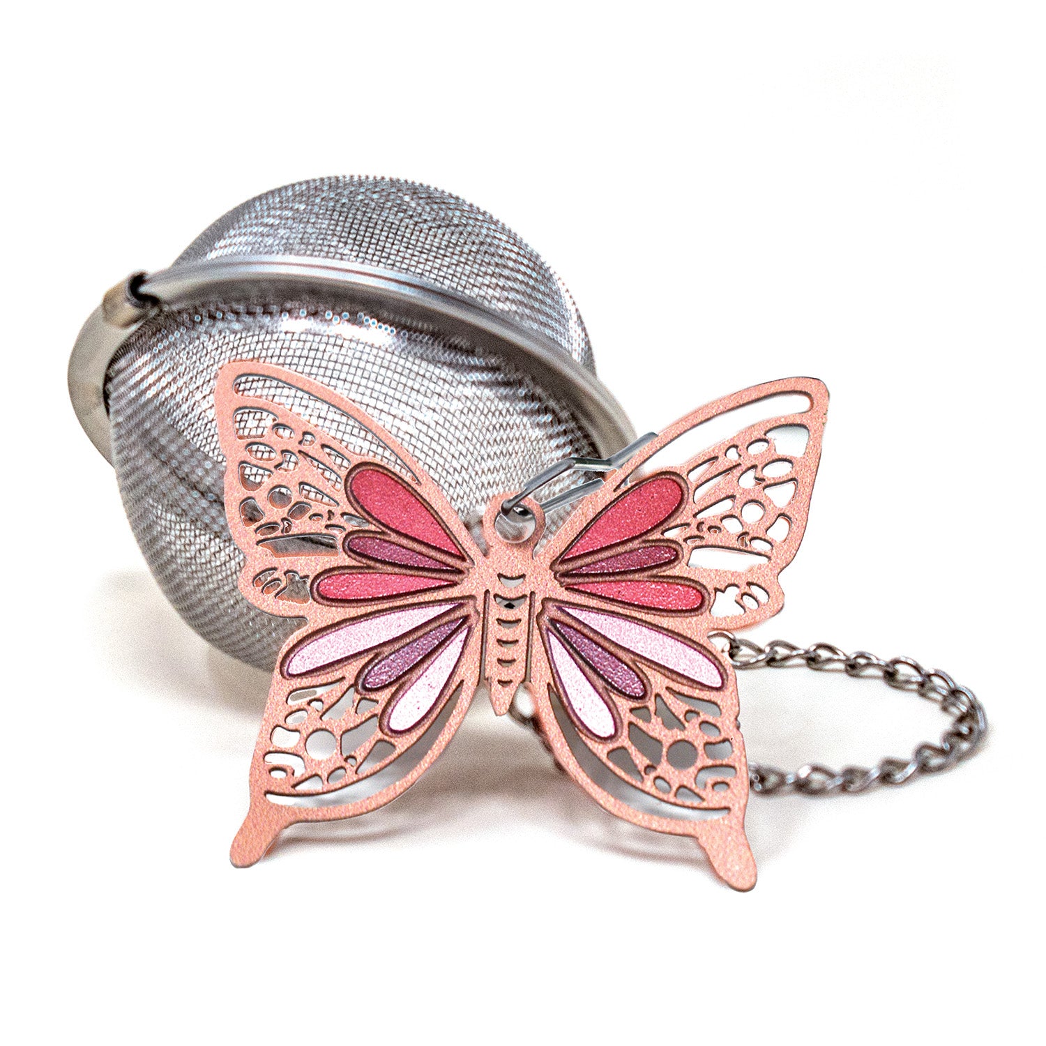 Norpro Mesh Tea Infuser with Butterfly Charm, 2-Inch, Stainless Steel Fashion