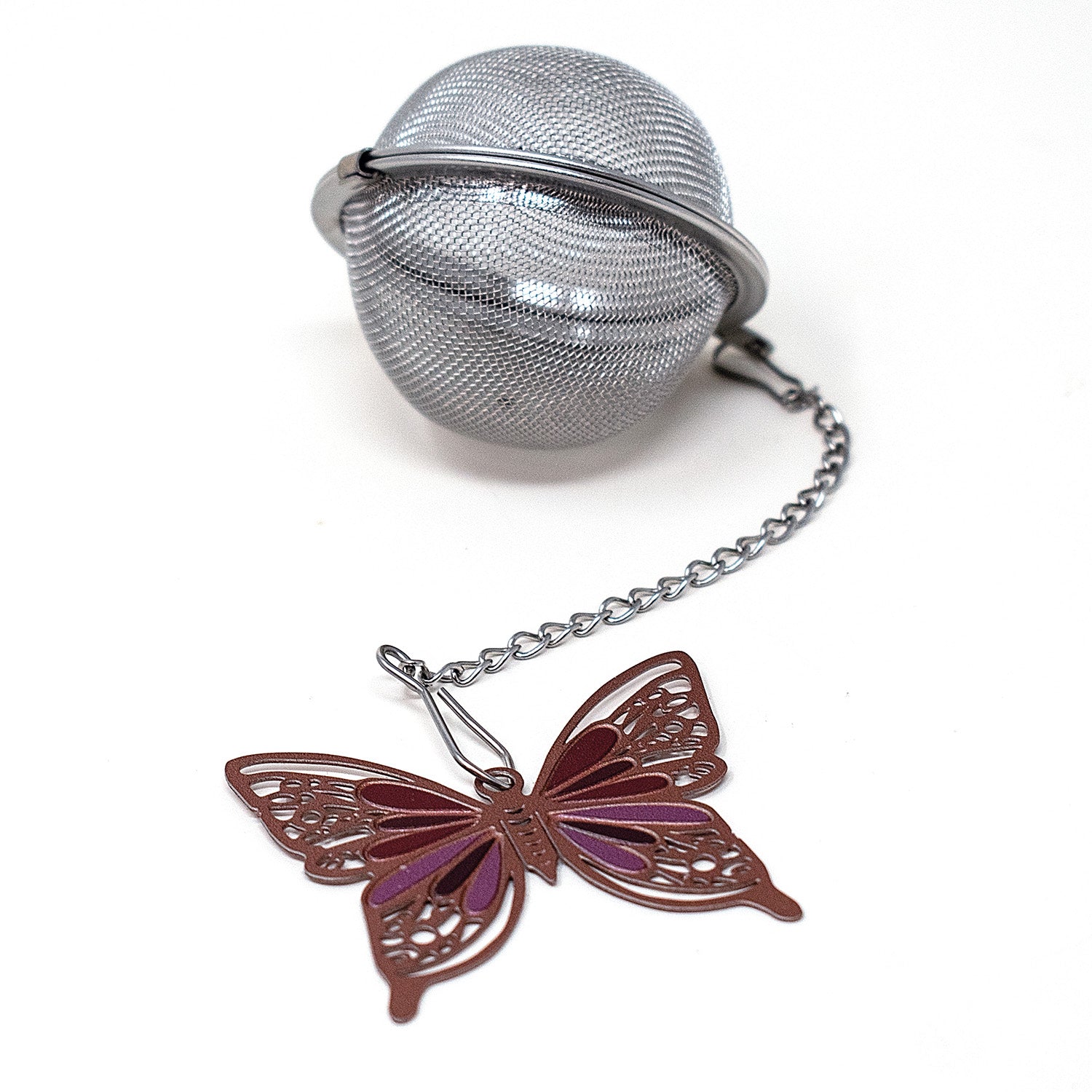 Norpro Mesh Tea Infuser with Butterfly Charm, 2-Inch, Stainless Steel Fashion