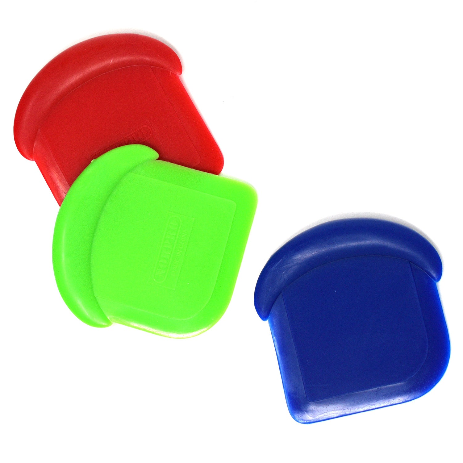 Norpro My Favorite Scraper, 3 Piece Set, Red/Blue/Green Supply
