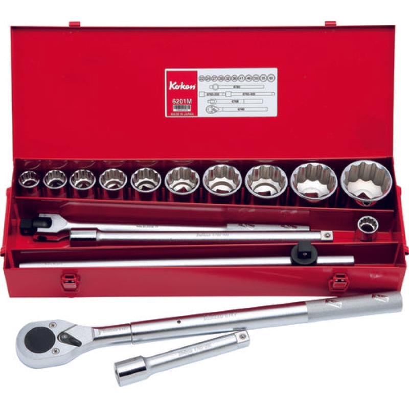 Ko-Ken 6201A Socket Set 12 Point 18 Pieces 3/4 Sq. Drive Sale