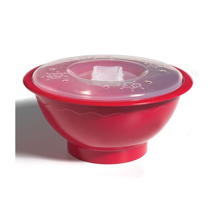 Norpro Microwave Popcorn Popper with Lid, 10.5-Inch, Red on Sale