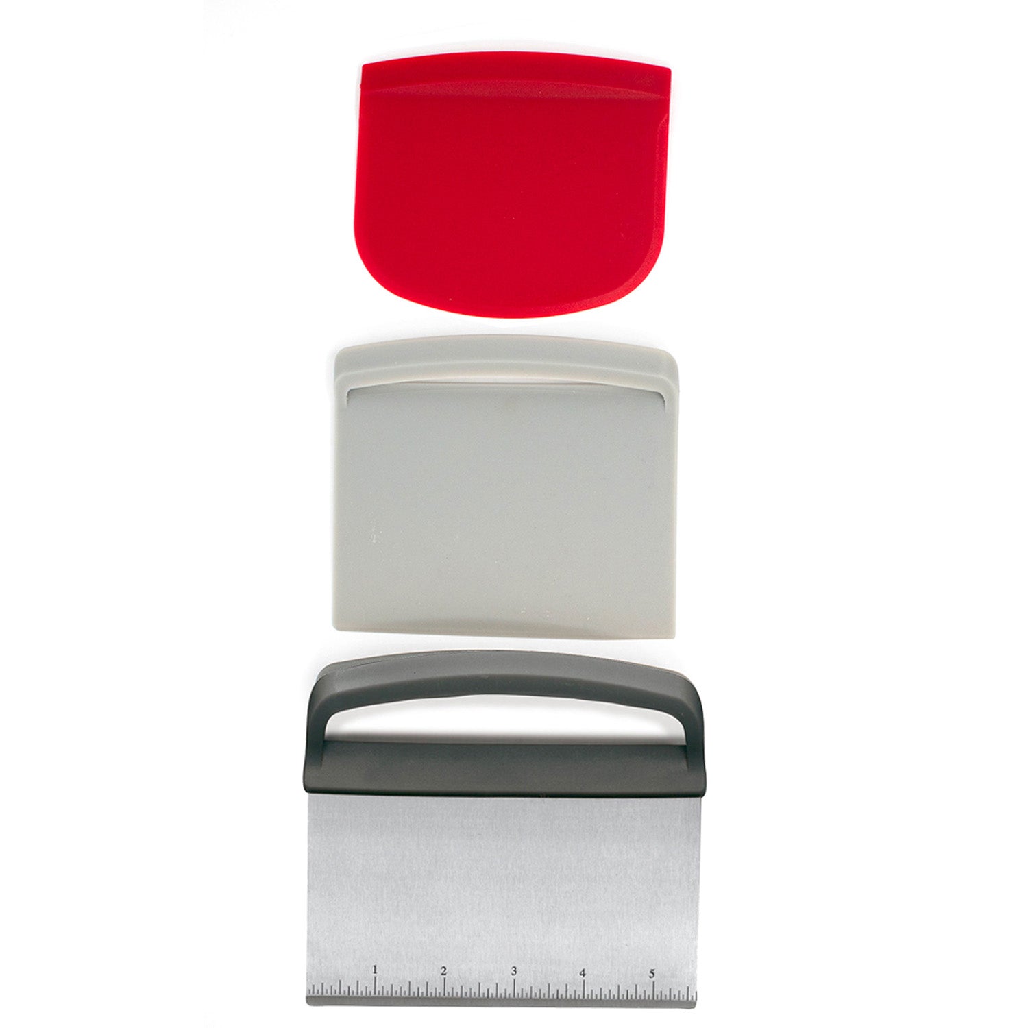 Norpro Nested Chopper and Scraper Set, Set of 3 Utensils, Red and Gray Online