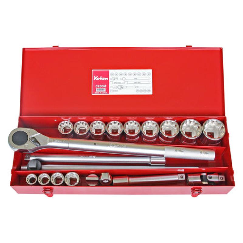 Ko-Ken 6260A Socket Set 12 Point 25 Pieces 3/4 Sq. Drive Discount
