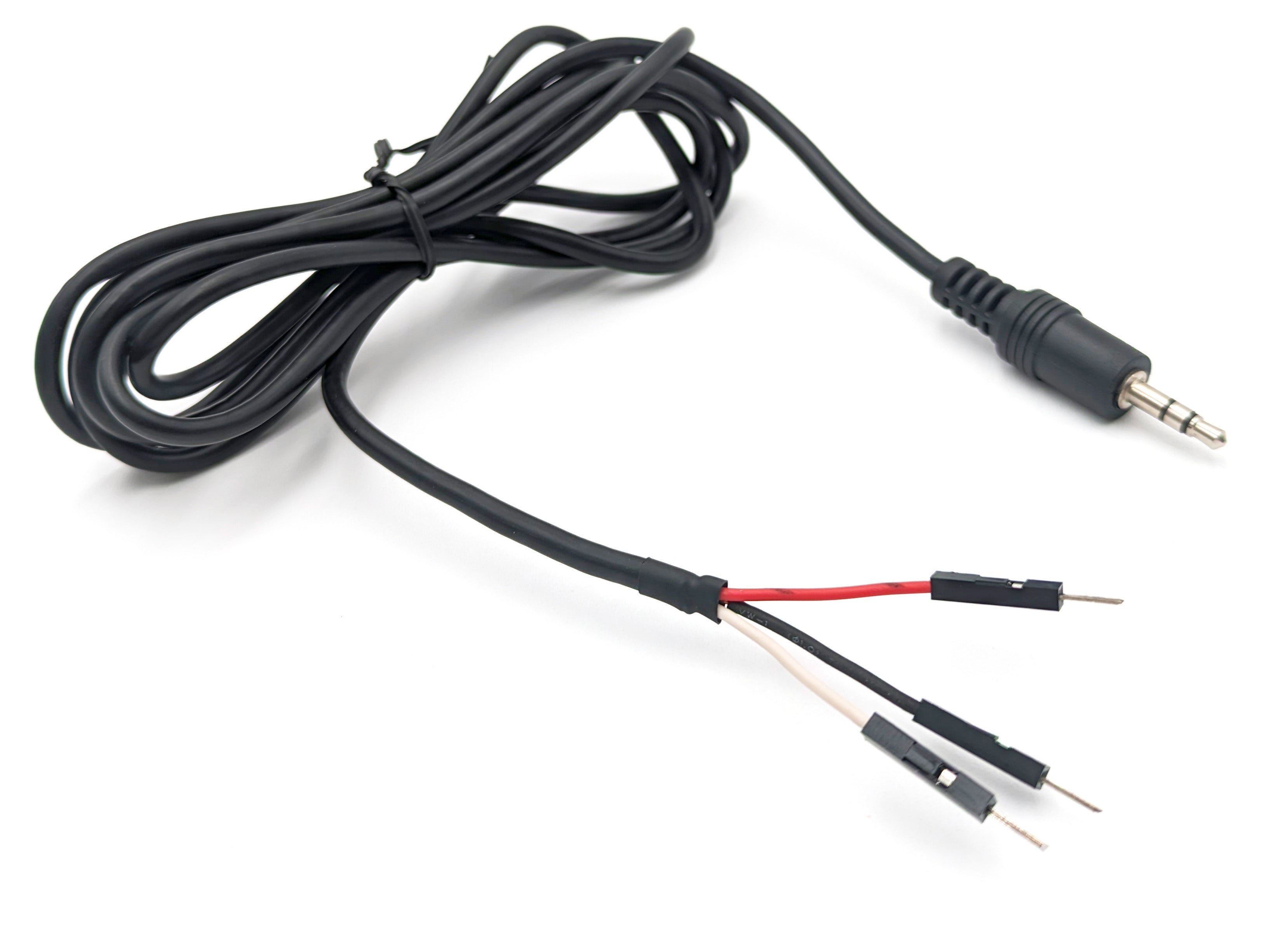 5 Pack 3.5mm Breakout Stereo Male Cable to 3x Dupont Male, 6 Feet Total Length Sale