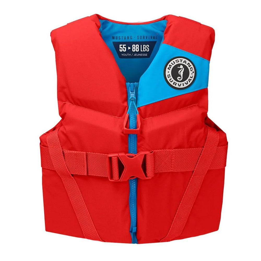 Mustang Youth REV Foam Life Vest – Imperial Red [MV357002-277-0] Online