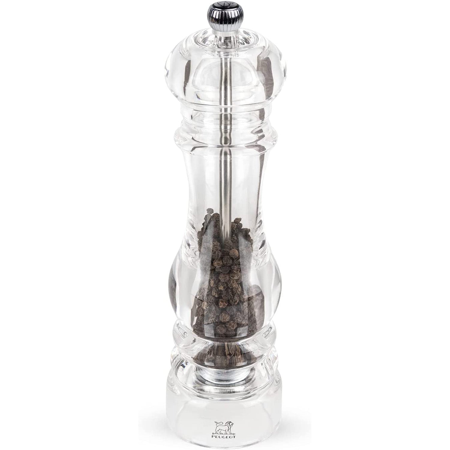 Peugeot Nancy Pepper Mill Acrylic, 9-Inch, Clear Fashion