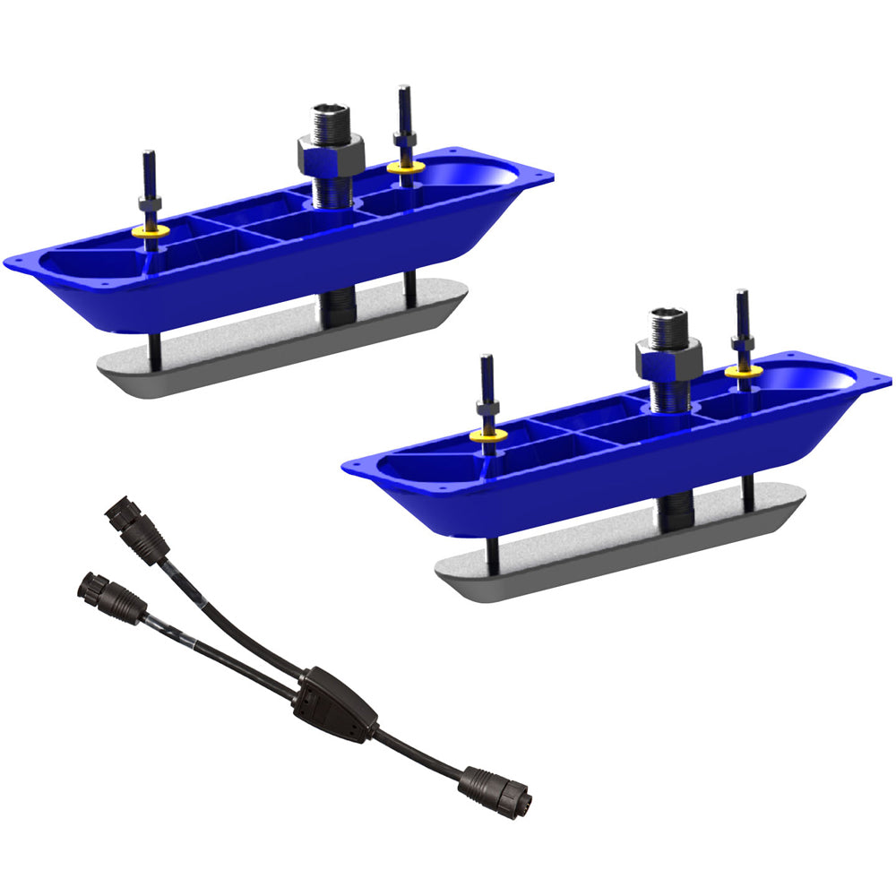 Navico StructureScanHD Sonar Stainless Steel Thru-Hull Transducer (Pair) w/Y-Cable [000-11460-001] Hot on Sale