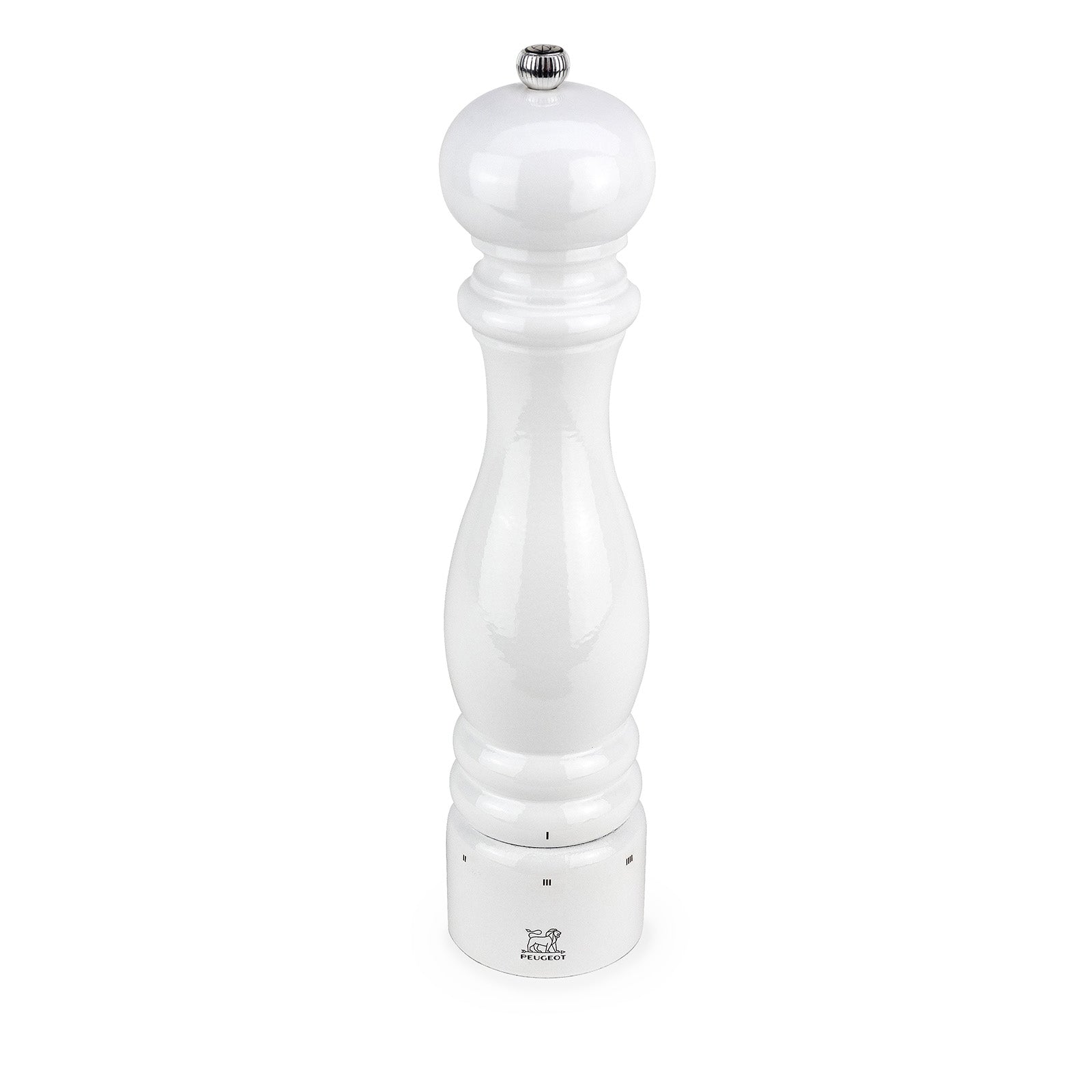 Peugeot Paris u’Select 12 Inch White Lacquer Peppermill Sale