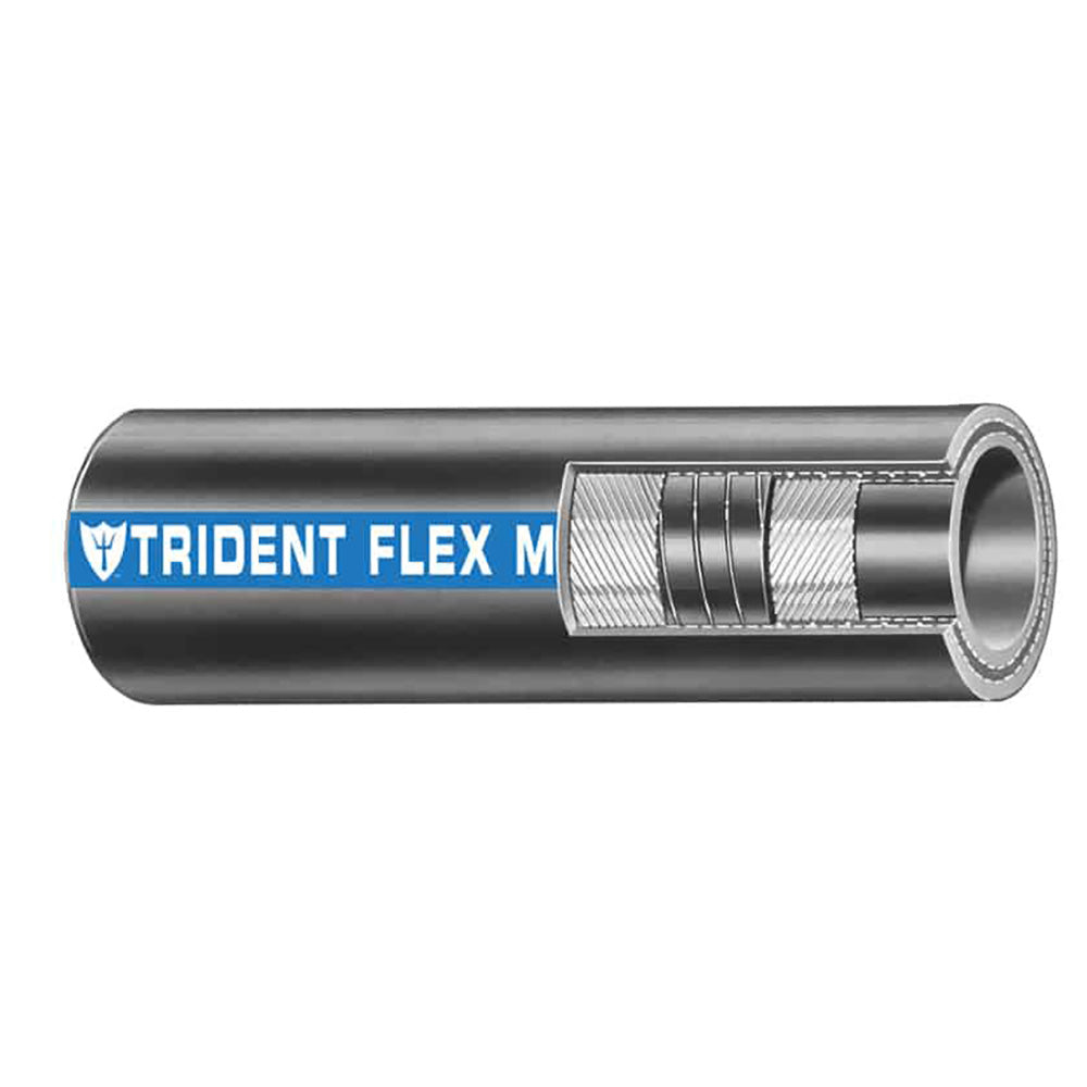 Trident Marine 1″ Flex Marine Wet Exhaust  Water Hose – Black – Sold by the Foot [100-1006-FT] on Sale