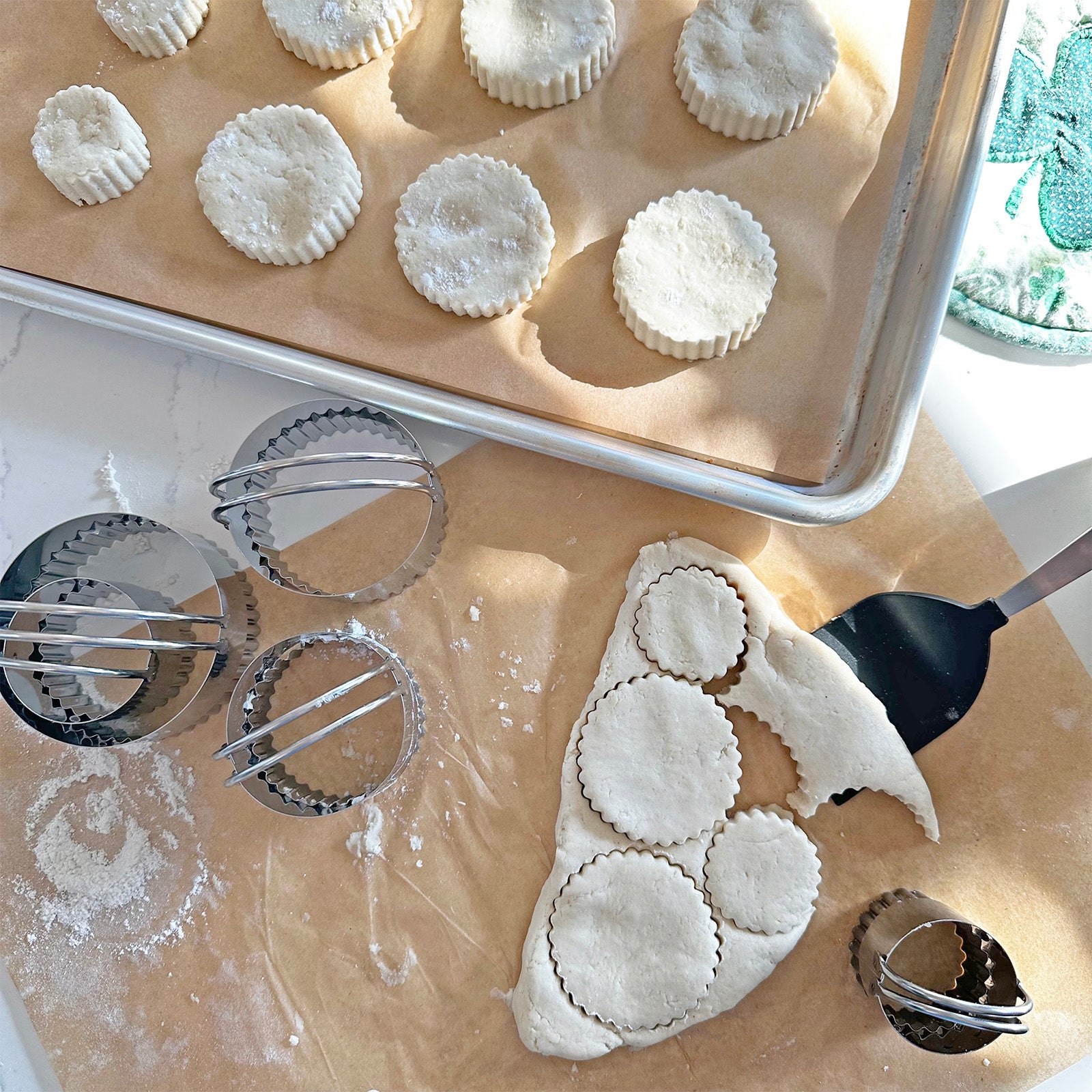 R&M Fluted Biscuit Cutter Set, 2 Inch & 2.75 Inch, Stainless Steel Online Sale