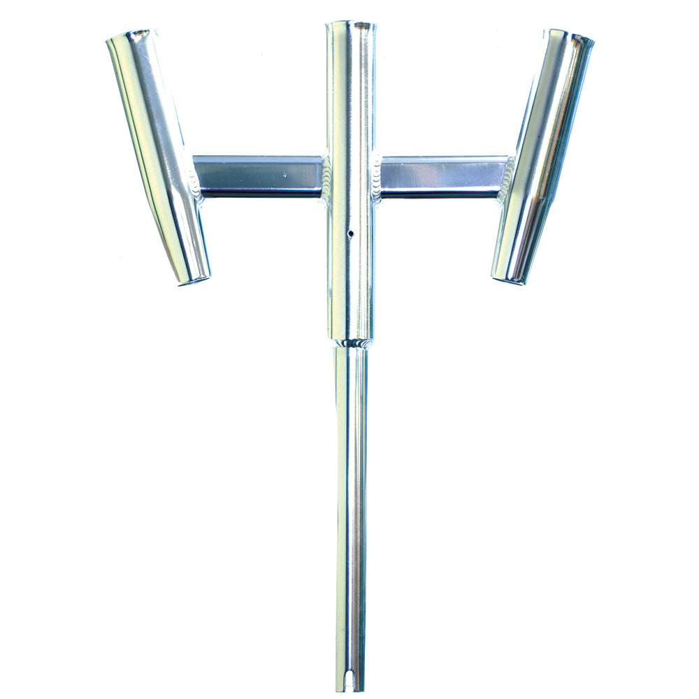 Tigress Triple Aluminum Kite Rod Holder – Straight Butt – Polished [88159] Online Sale