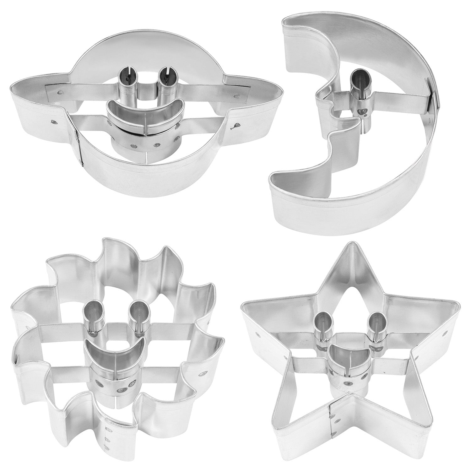 R&M International Astro Space 4 Piece Cookie Cutter Set Online now