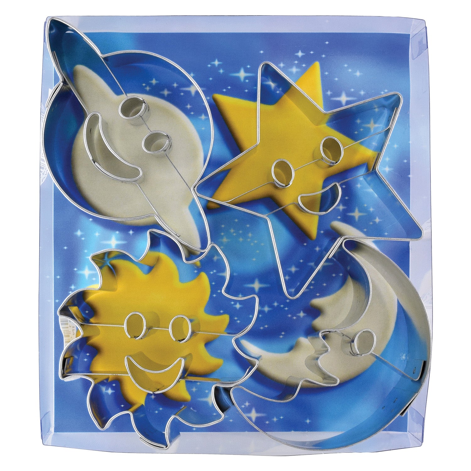R&M International Astro Space 4 Piece Cookie Cutter Set Online now