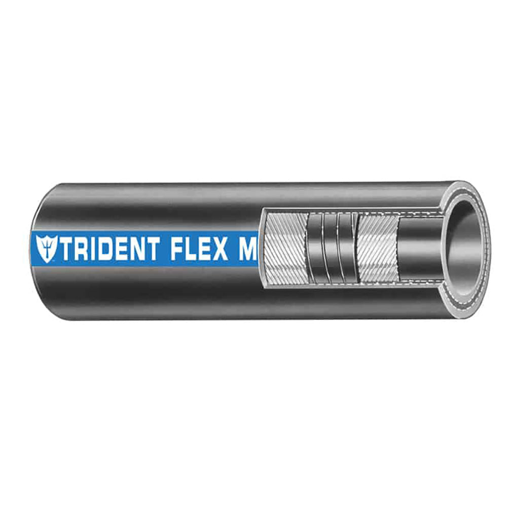 Trident Marine 1-1/4″ Flex Marine Wet Exhaust  Water Hose – Black – Sold by the Foot [100-1146-FT] on Sale