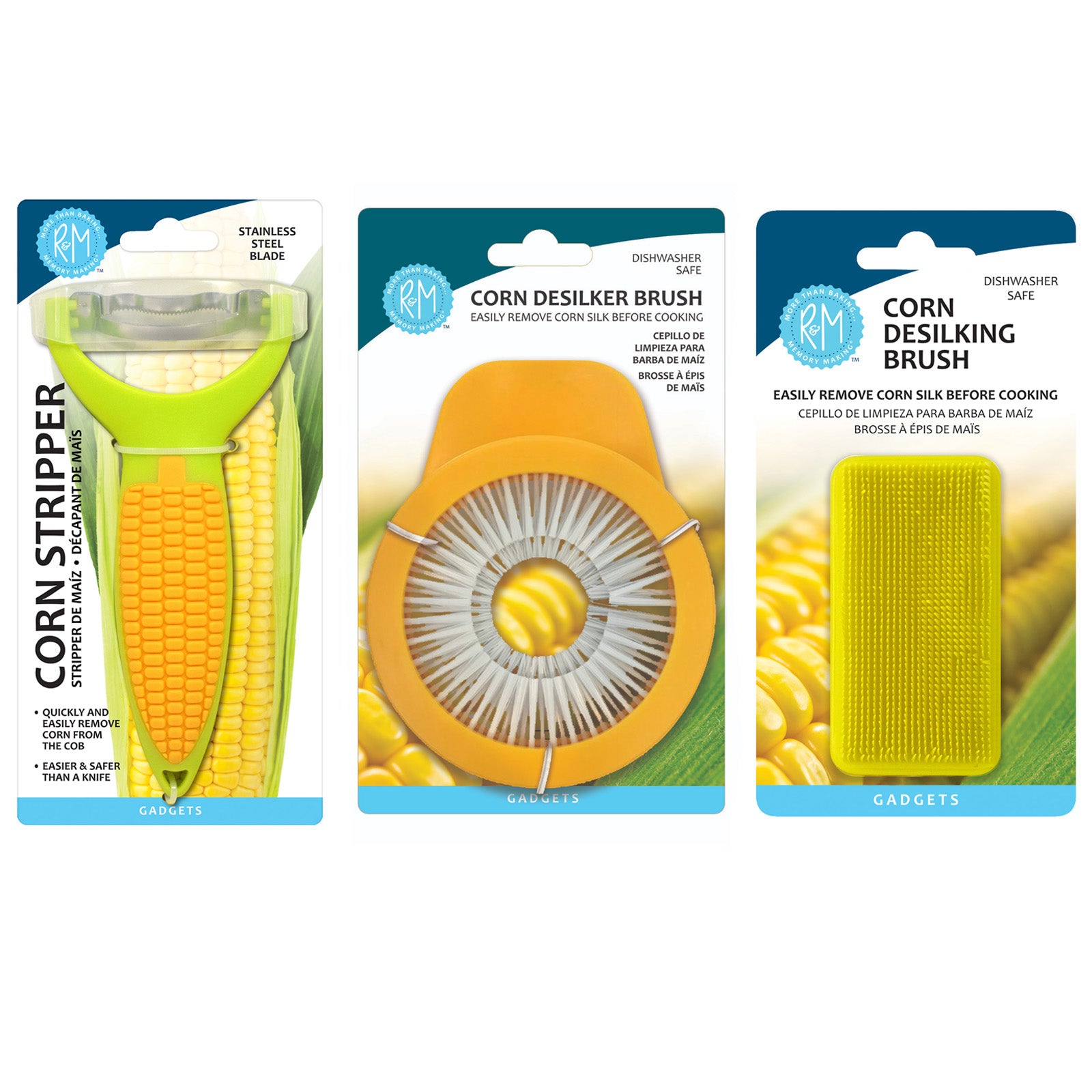 R&M International Corn Desilker and Stripper Kitchen Tool Set Hot on Sale