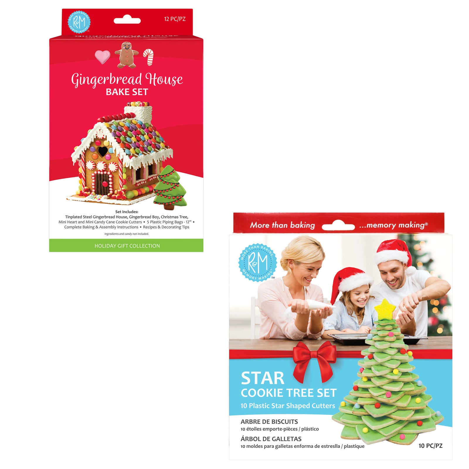 R&M International Gingerbread House & Christmas Tree Cookie Cutter Set Online Sale